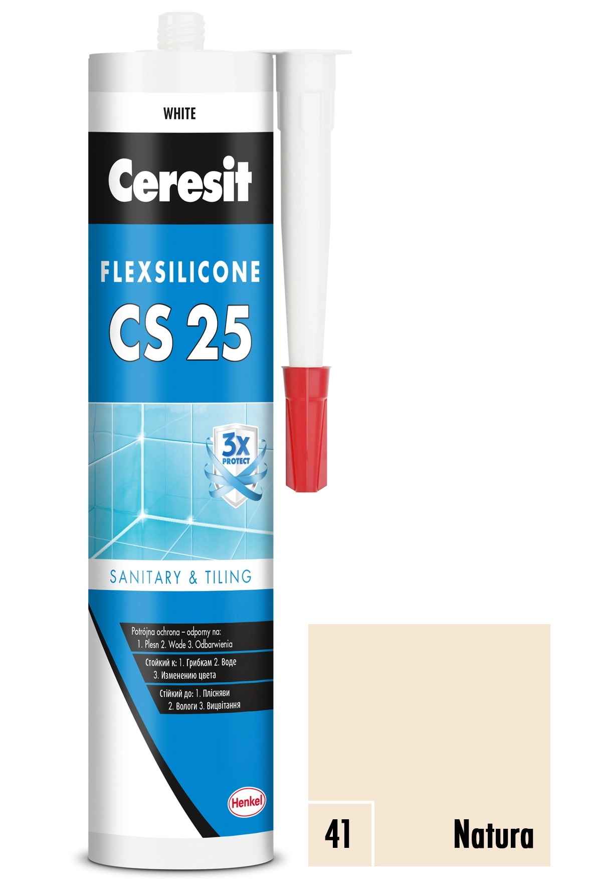 Silikón Ceresit CS 25 natura 280ml
